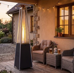 Pyramid patio heater